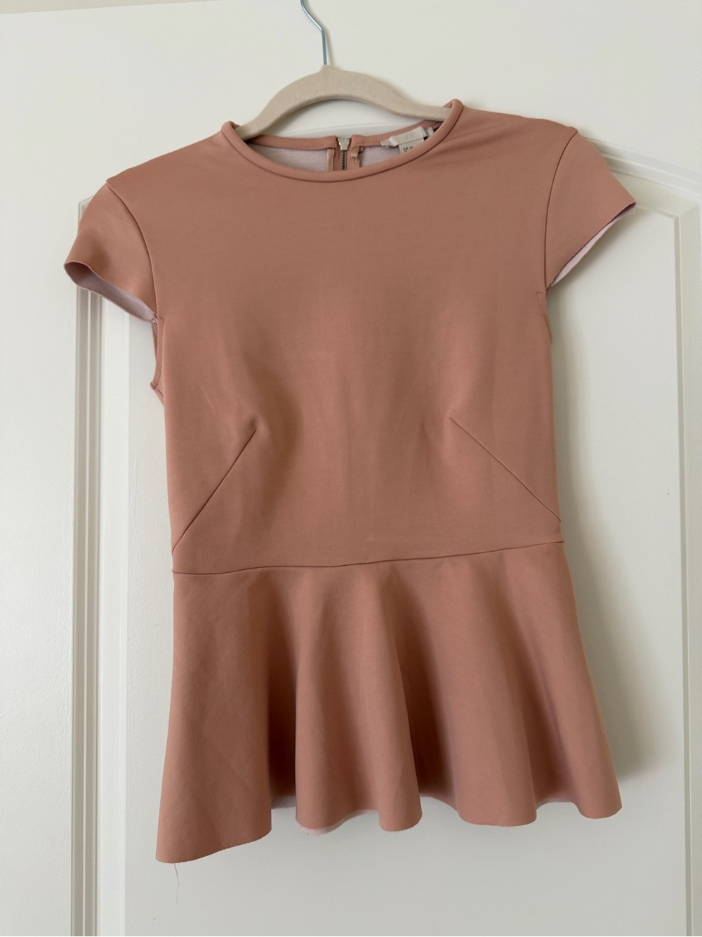 ' Dusty Rose Peplum Dress